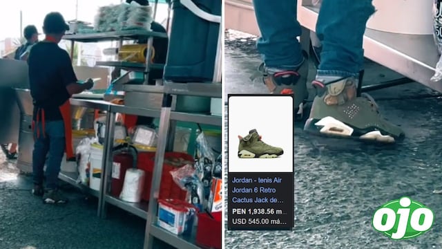 Vendedor ambulante se viraliza por usar zapatillas de más de 2 mil soles