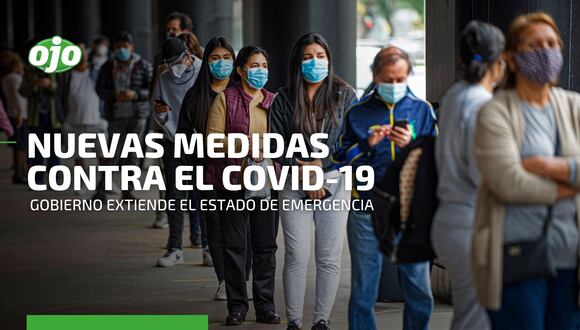 OVID-19: Gobierno amplía el estado de emergencia y establece nuevas medidas