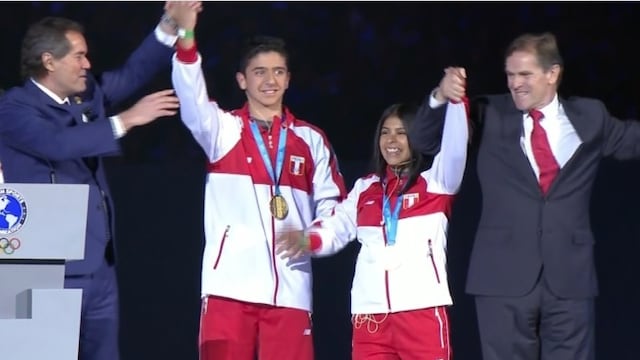 Entregan medallas de oro a dos jóvenes peruanos en la clausura de los Panamericanos | VIDEO 