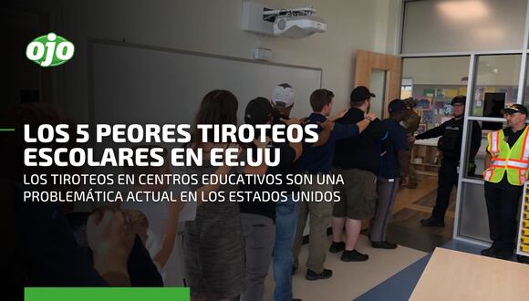 Tiroteos escolares en Estados Unidos: las cinco peores tragedias ocurridas en centros educativos