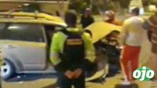 Conductor pierde el control y colisiona su camioneta contra una caseta de vigilancia en Surco