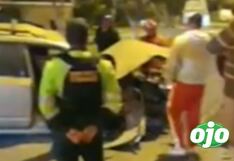 Conductor pierde el control y colisiona su camioneta contra una caseta de vigilancia en Surco