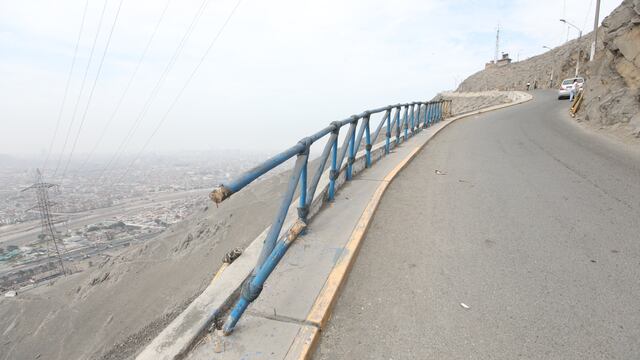 Semana Santa: Vía que conduce a la cima del cerro San Cristóbal es un peligro para los peregrinos