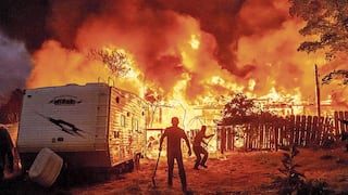 Incendios afectan a Norteamérica y a medio Europa, fuego arrasa con cientos de casas de gringos