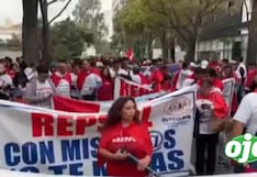 San Isidro: trabajadores de refinería La Pampilla se movilizan en rechazo prácticas laborales injustas