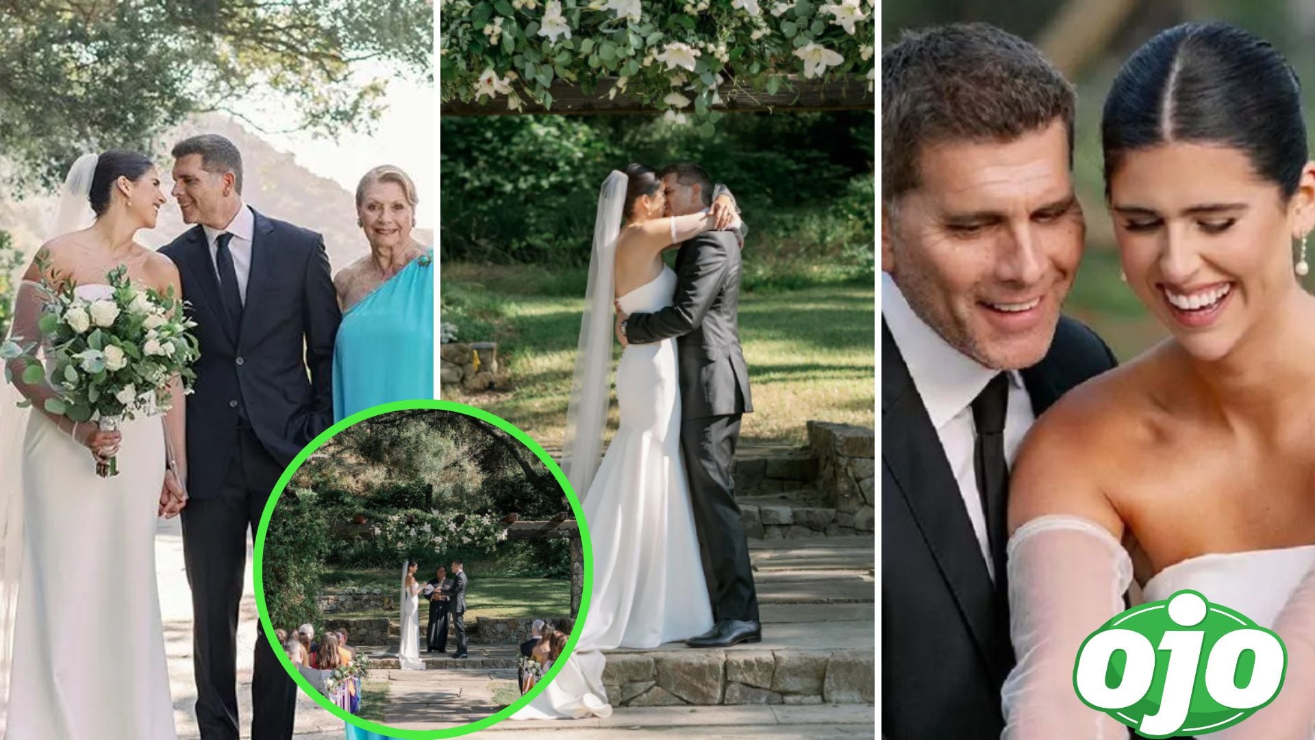 Imágenes de la boda de Christian Meier y Andrea Bosio. Foto: (Revista Hola/Dana Ferraro).