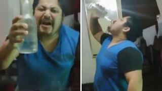 Facebook: Hombre bebe un pisco entero por triunfo de Perú frente a Chile | VÍDEO
