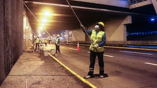 Municipalidad de Lima realiza mantenimiento de más de 50 estructuras viales