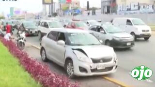 Choque múltiple deja varios heridos en avenida Paseo de la República en La Victoria