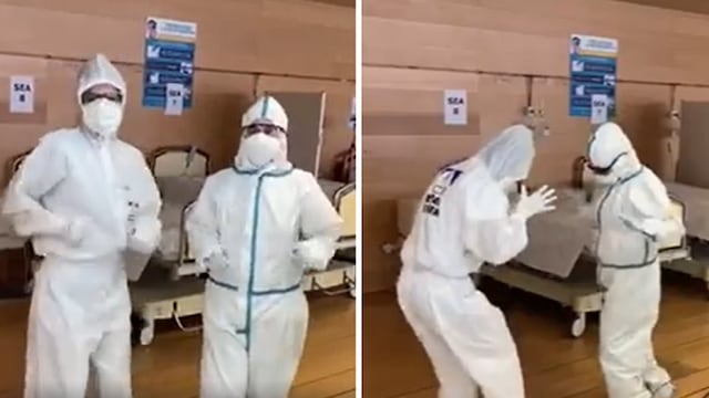 Coronavirus: Enfermeras en España bailan de alegría al ya no tener pacientes con Covid-19 | VIDEO