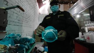 PNP allanó taller donde se elaboraba falsas mascarillas N-95, lentes de protección y alcohol adulterado