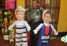 Año nuevo 2024: Muñecos de Pedro Castillo y Vladimir Cerrón rayan en Mercado Central