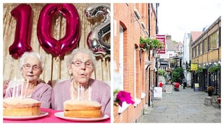 Gemelas festejan 102 años y sus invitados creen que cumplen 70
