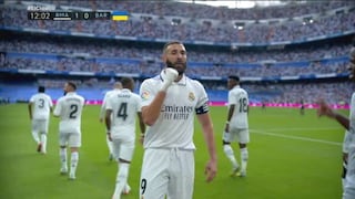 Real Madrid vs. Barcelona: así fue el gol de Benzema para el 1-0 de los ‘Merengues’ | VIDEO
