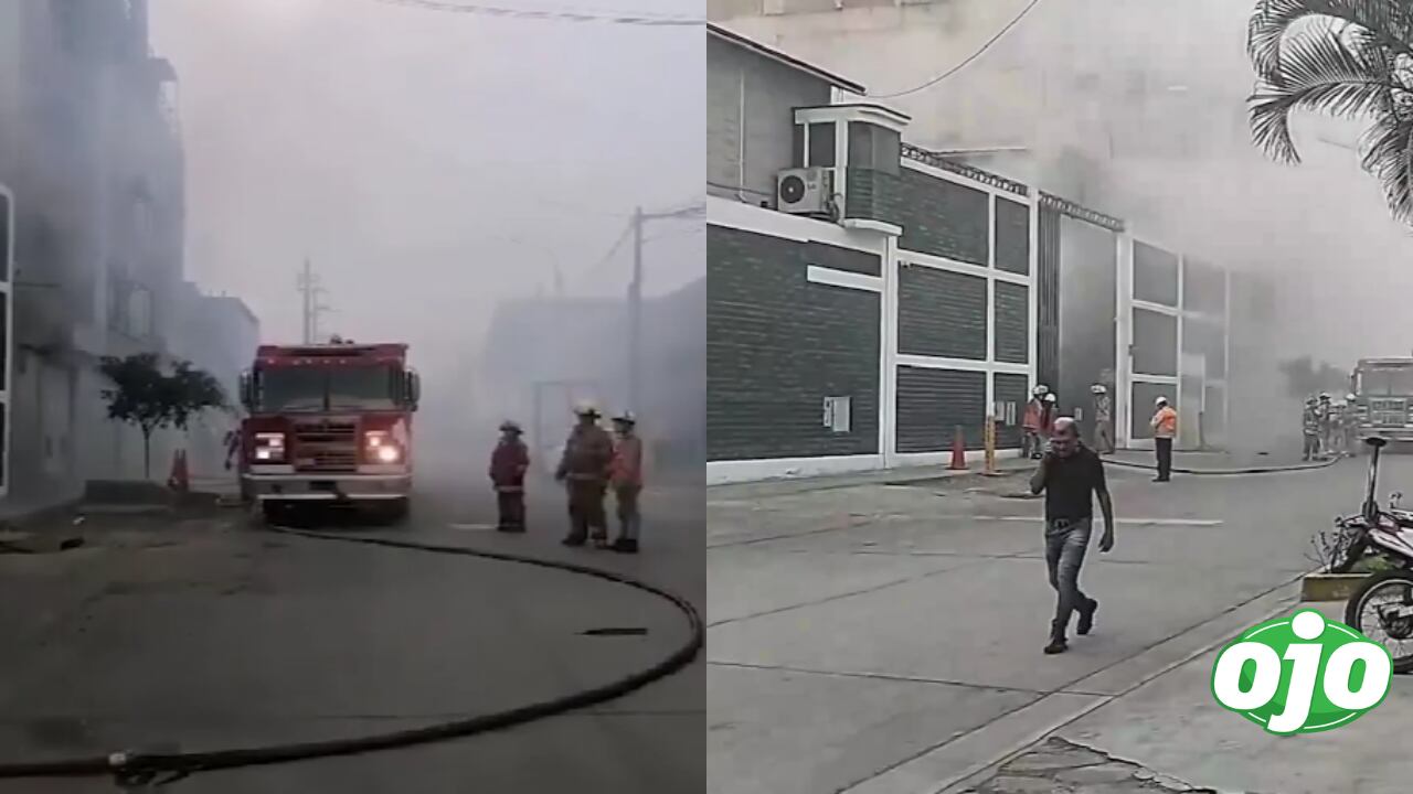 Incendio de grandes proporciones movilizó a varias unidades de bomberos.