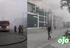 Ate: Incendio de grandes proporciones consume fábrica de metales