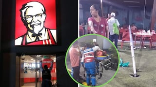 Clausuran local de KFC de Surco tras caída de estructura metálica sobre mujer