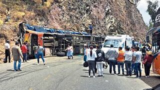 Despiste de bus en Huamanga deja al menos dos muertos y 20 heridos