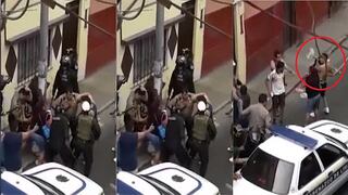 ​Barrios Altos: vecinos se enfrentan a policías para que no arresten a presunto ladrón (VIDEO)