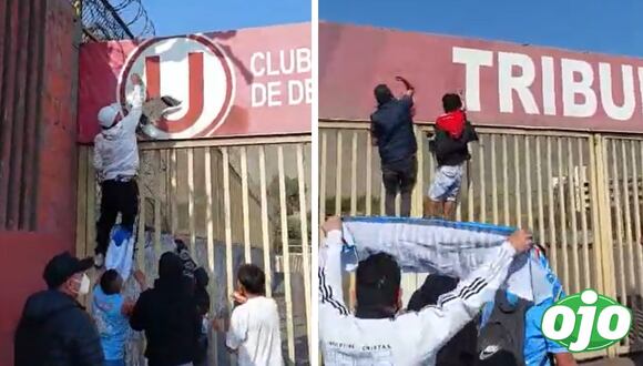 Ojo - Vándalos destruyen fachada del 'Estadio Monumental'