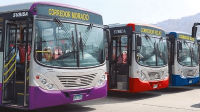 MTC: Se continuará con el servicio de los corredores complementarios en Lima y Callao