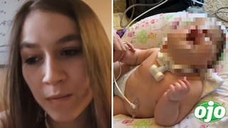 Madre sube videos de su bebé con anomalía y recibe crueles críticas por “mantenerlo con vida”