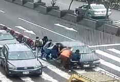 Culpa a su perrita de causar accidente