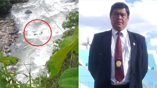 Policía muere al despistar su vehículo hacia un río en Cusco 