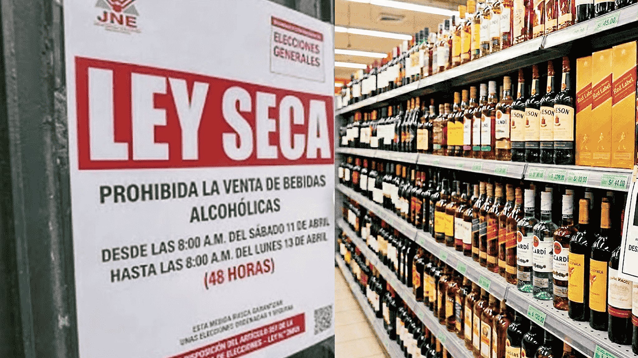 Vender licor durante la Ley Seca se multa con 1 UIT (5500) y se busca que elecciones se desarrollen con normalidad.