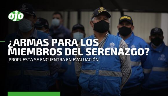 Armas para el personal de Serenazgo: ¿Qué se conoce hasta el momento de esta propuesta?