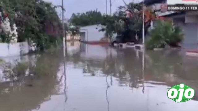 Fuertes lluvias provocan inundaciones y daños en calles de la región Tumbes