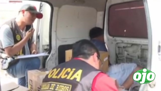 VES: detienen a cinco delincuentes que intentaban robar camión con productos farmacéuticos