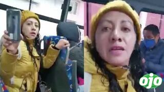 Mujer se niega a usar mascarilla dentro de transporte público 