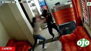 Recepcionista de hotel enfrentó a delincuente que intentó atacarla con un cuchillo en Cañete (VIDEO)