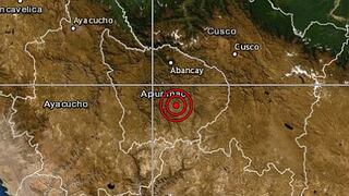 Sismo de magnitud 4,8 se registra en Apurímac