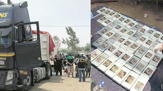 Pisco: media tonelada de droga es incautadas en dos camiones (FOTOS)