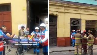 Logran rescatar a 51 personas atrapadas por derrumbe de casona del Cercado de Lima