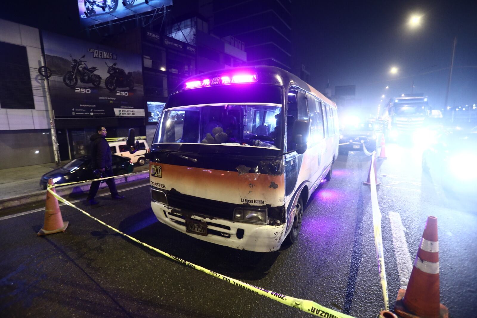 Sicarios disparan contra cúster y matan a chofer en Los Olivos. Foto: César Grados/@photo.gec