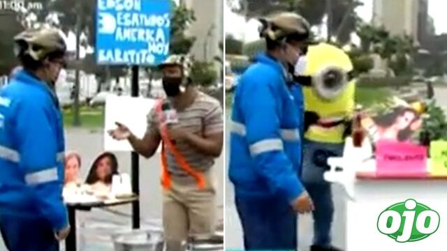 ‘Giselo’ pide a serenazgo que desaloje a ‘La Herbolaria’ por vender emoliente en la calle | VIDEO