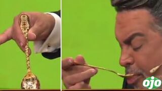 Andrés Hurtado come plato de garbanzos con su cuchara ‘Versace’: “es muy importante” 