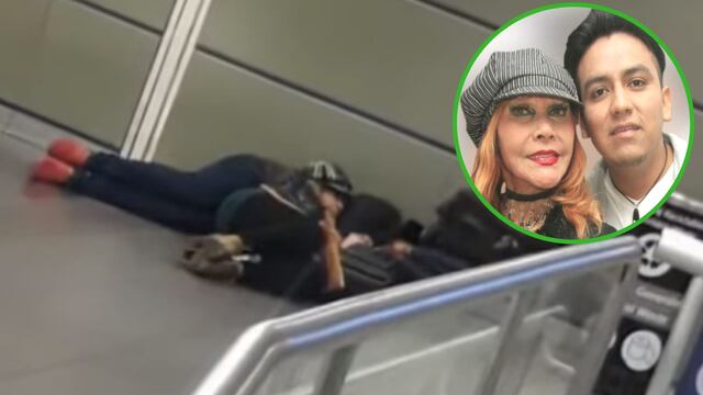La ‘Tigresa del Oriente’ es captada durmiendo en el piso de un aeropuerto  