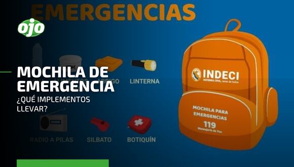 Mochila para emergencias: ¿qué elementos debe contener?