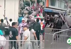 La Victoria: Ambulantes y fiscalizadores desatan violenta gresca en Gamarra