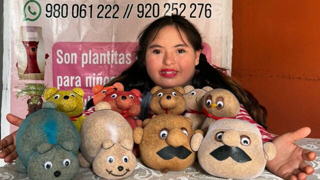 Emprendedora peruana con síndrome de Down es un éxito con sus mascotas ecológicas