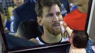Facebook: Niña seca las lágrimas de Messi y conmueve en redes