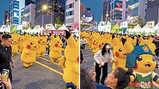Cientos de Pikachu toman calles durante impresionante festival en Corea del Sur