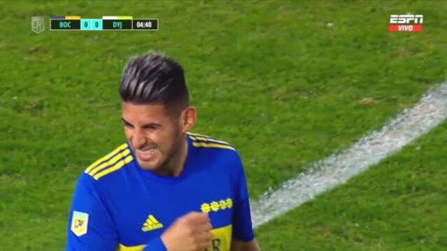 Boca Juniors: el poste evitó el gol de Carlos Zambrano ante Defensa y Justicia | VIDEO