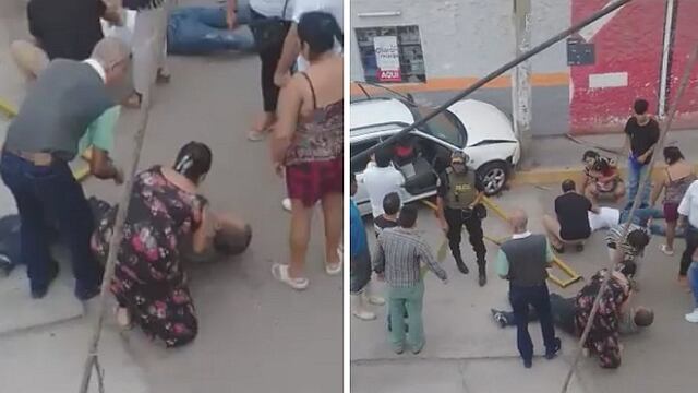 Dos extranjeros son atropellados por hombre que aprendía a conducir (VIDEO)