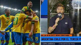 Pollo Vignolo revela que Brasil ya hizo camisetas de "campeones" para la final│VIDEO