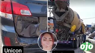 El auto de Milena Zárate sufre el choque de un camión con su hija a bordo: “Se le vaciaron los frenos”